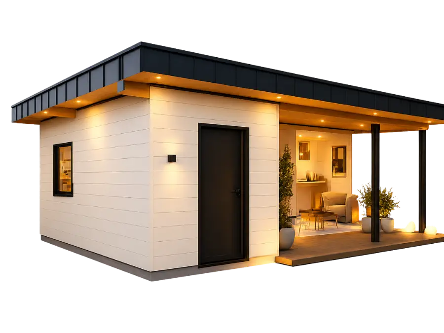 3D Modell eine Tinyhaus Konzept